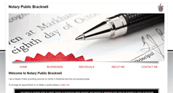 Desktop Screenshot of notarypublicbracknell.net