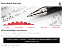 Tablet Screenshot of notarypublicbracknell.net